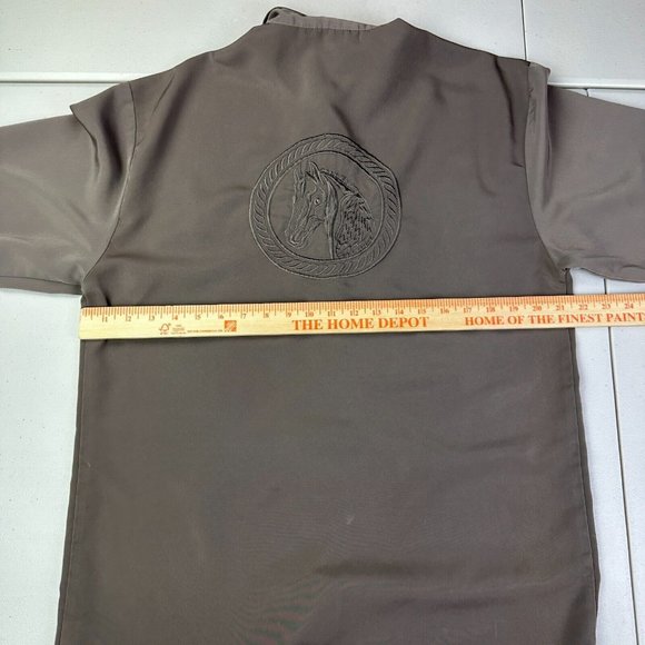 Vintage Daniali USA‎ Shiny Disco Shirt Embroidered horse Men Size Medium Used - Picture 8 of 10